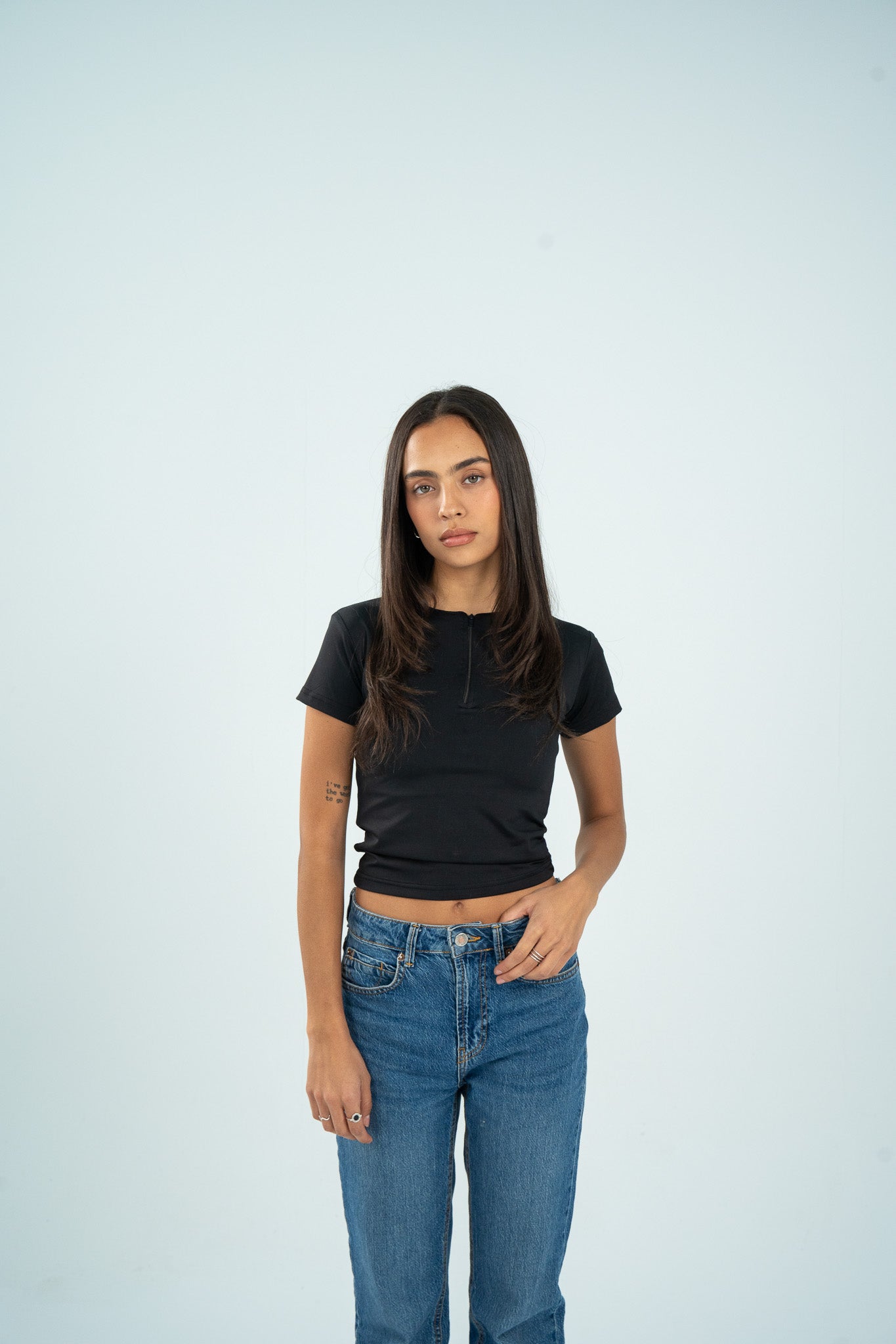 Zipper Short Sleeve