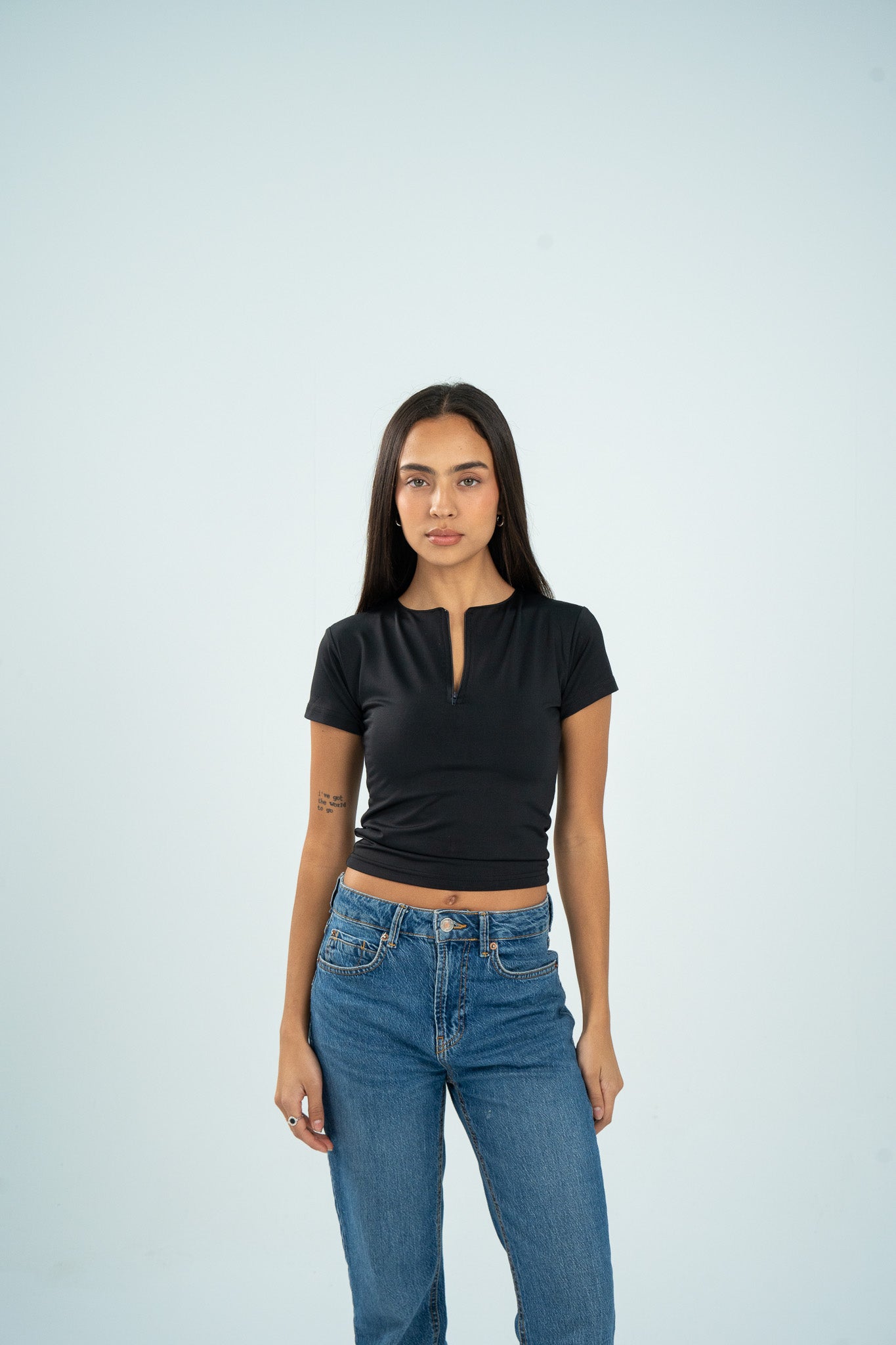 Zipper Short Sleeve