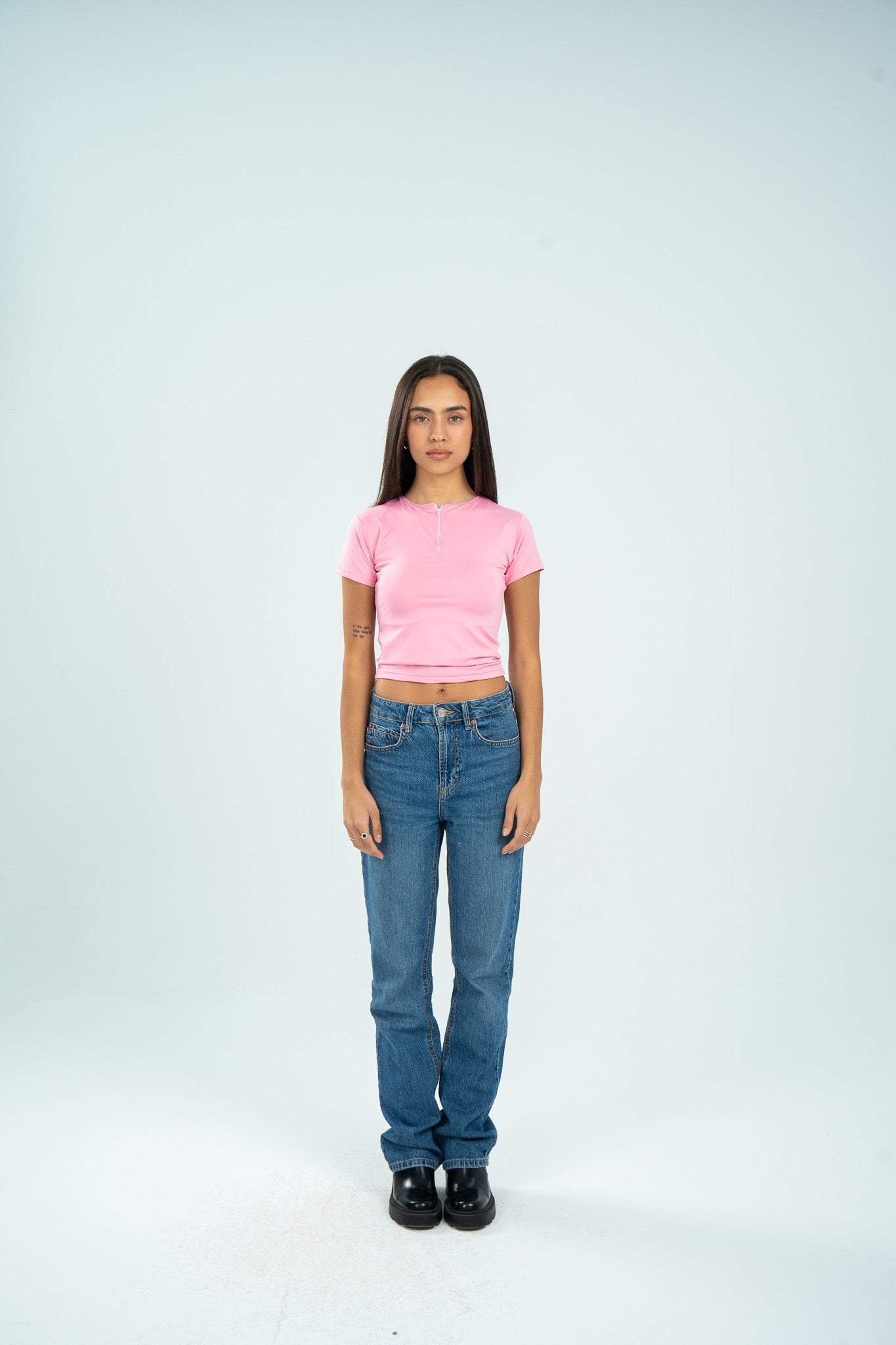 Zipper Short Sleeve