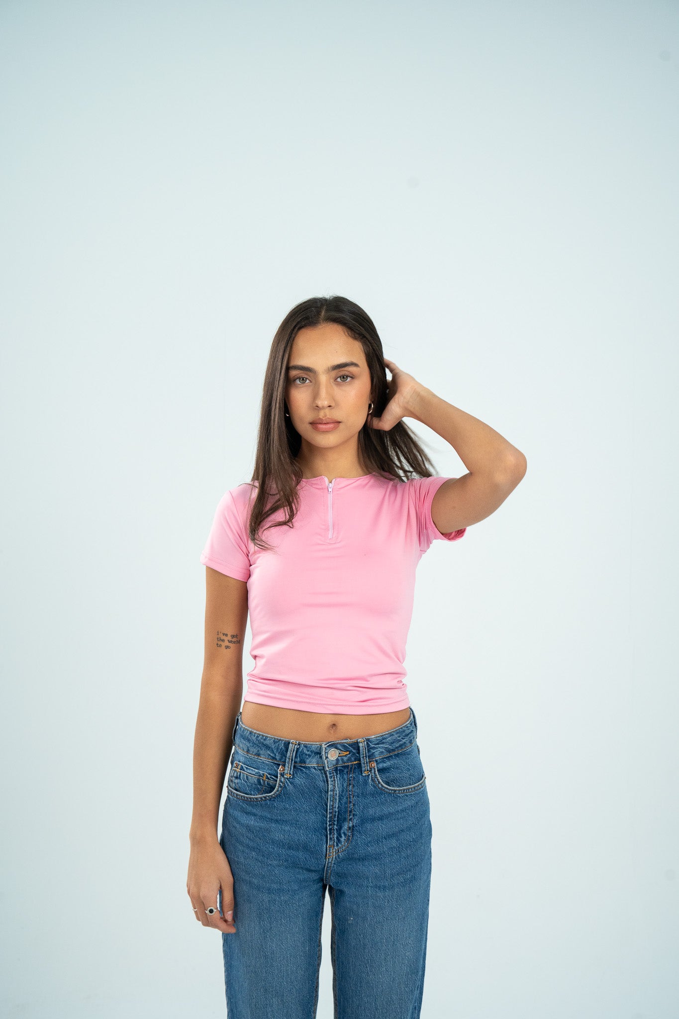 Zipper Short Sleeve