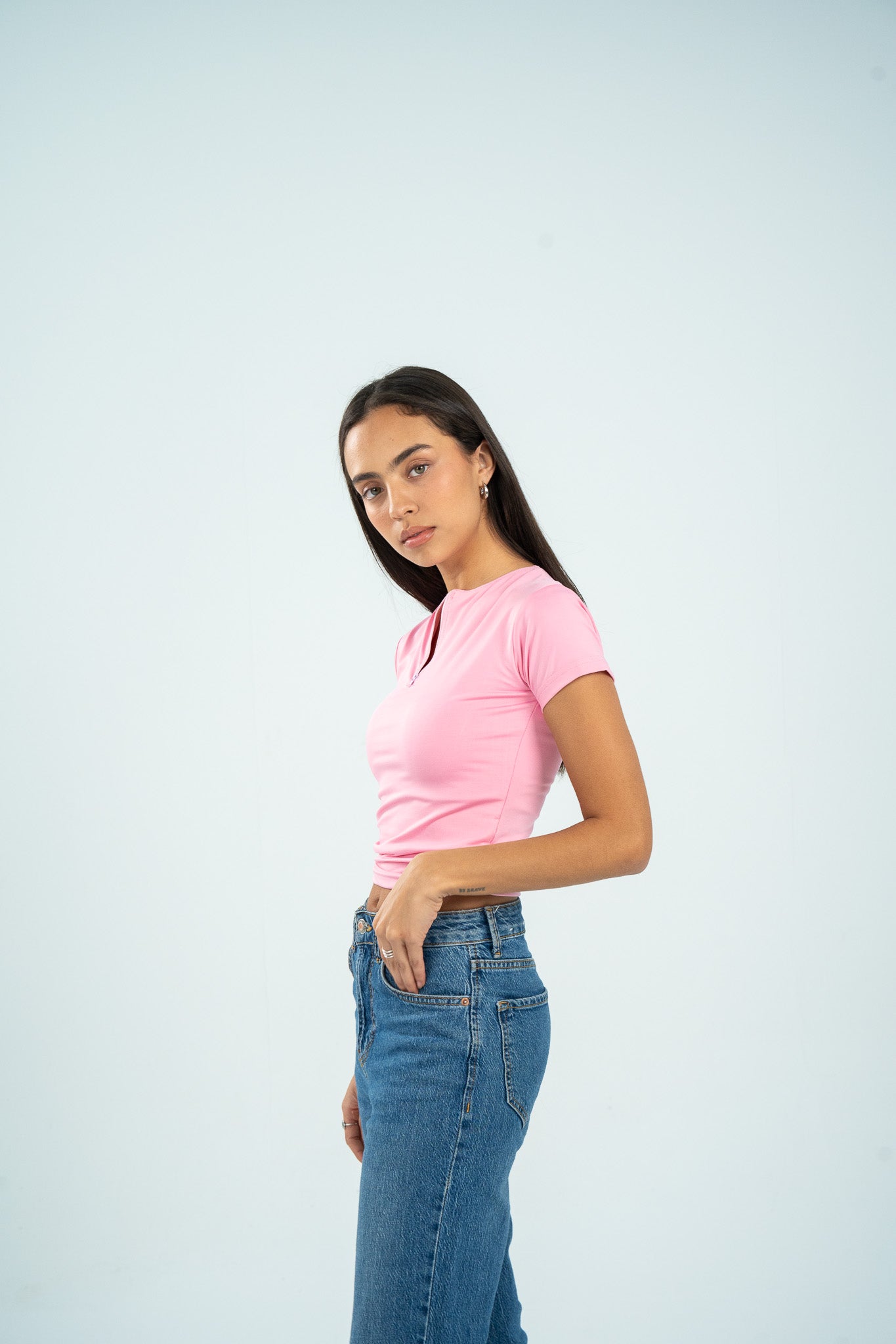 Zipper Short Sleeve