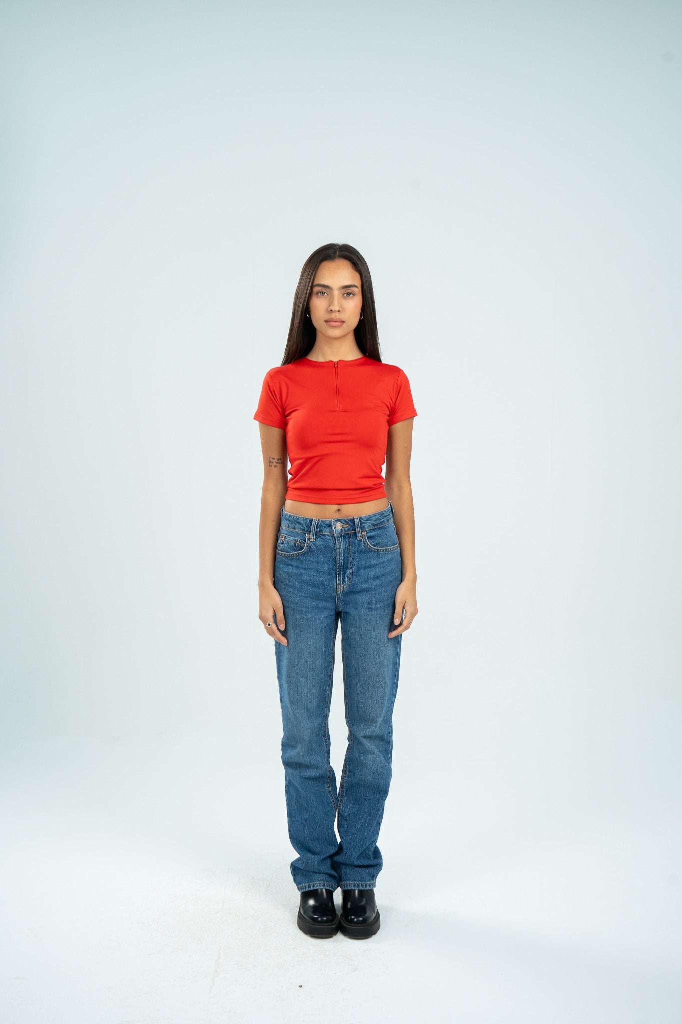 Zipper Short Sleeve