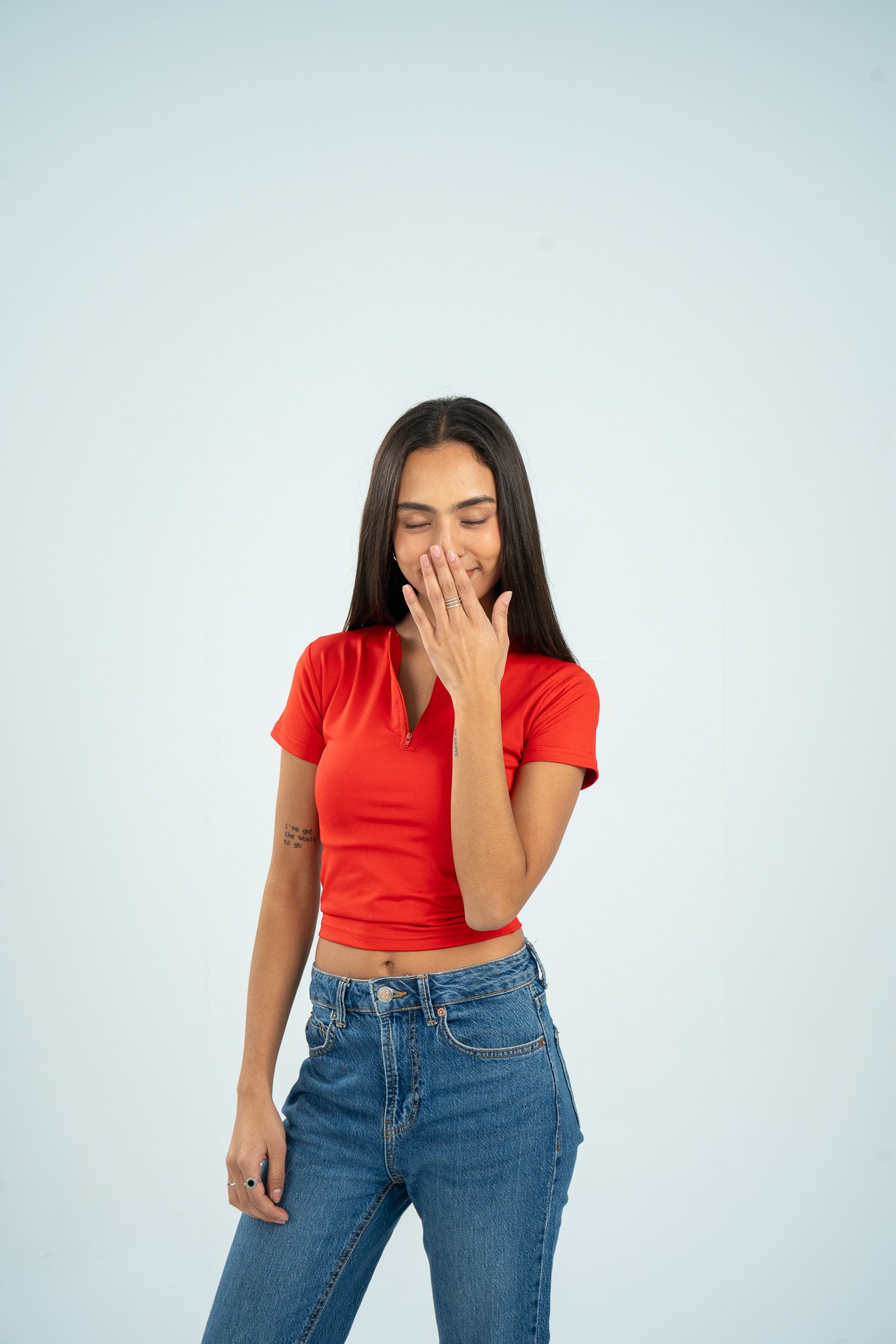 Zipper Short Sleeve