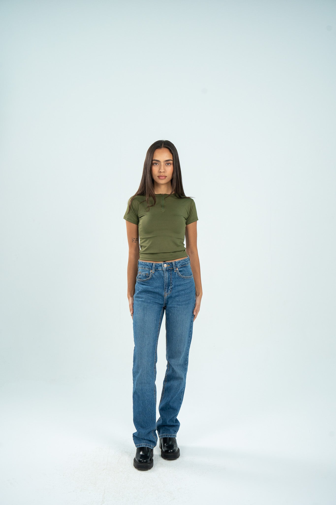Zipper Short Sleeve