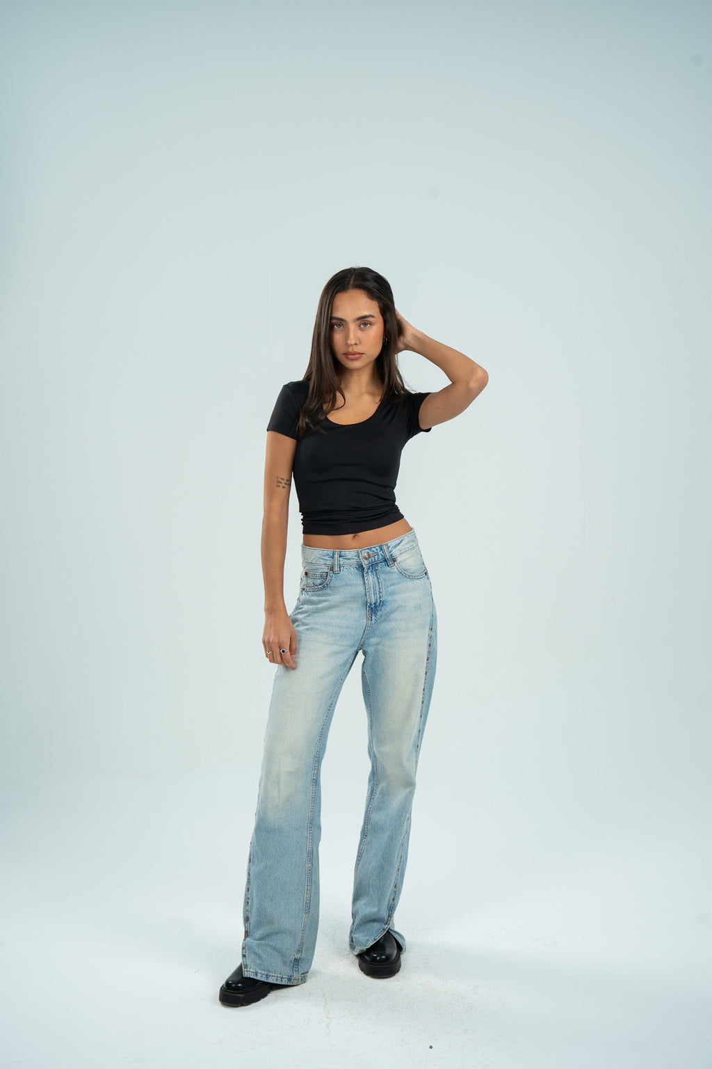 Wide Neck Short Sleeve (Cotton)