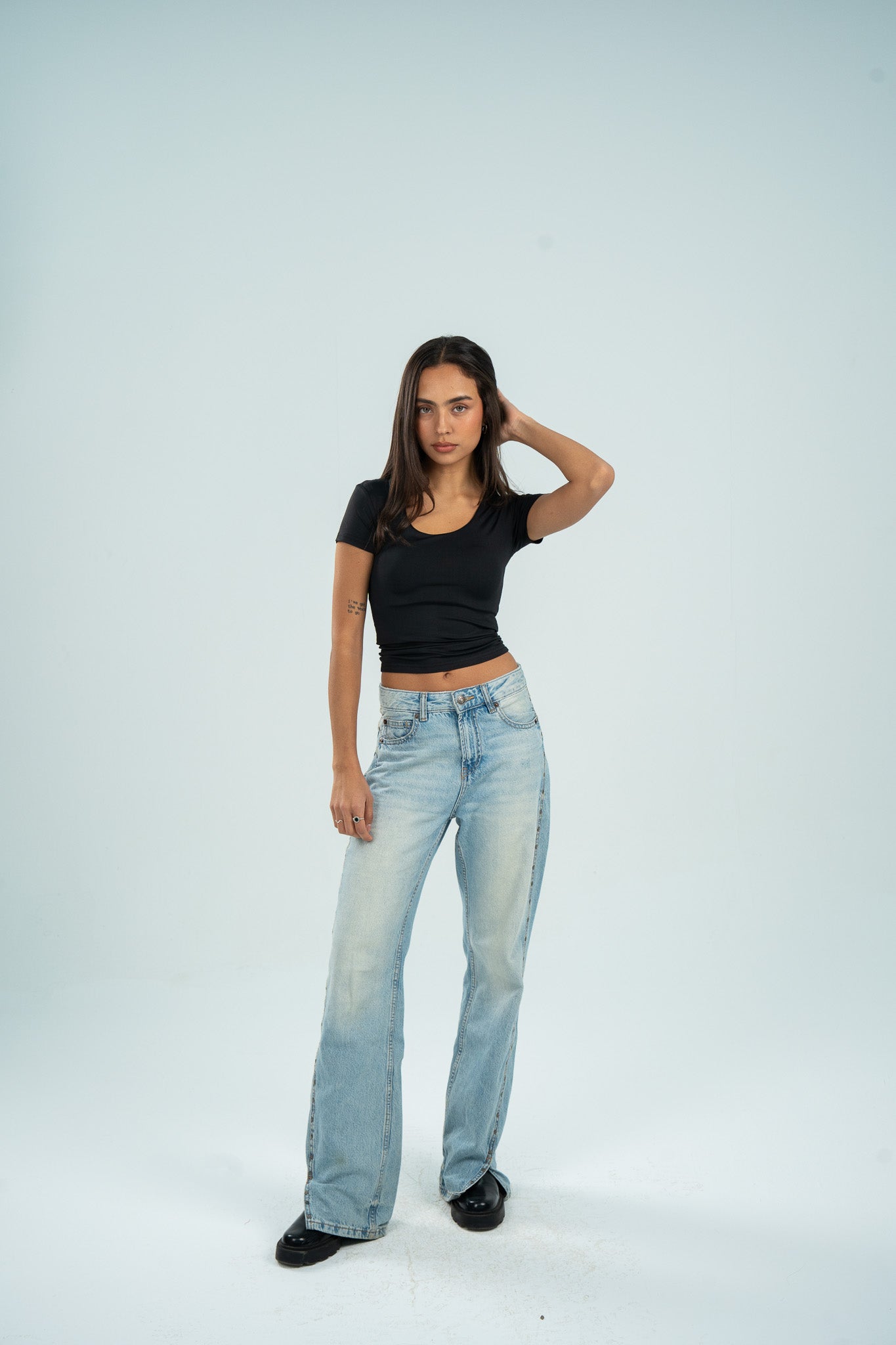 Wide Neck Short Sleeve (Cotton)