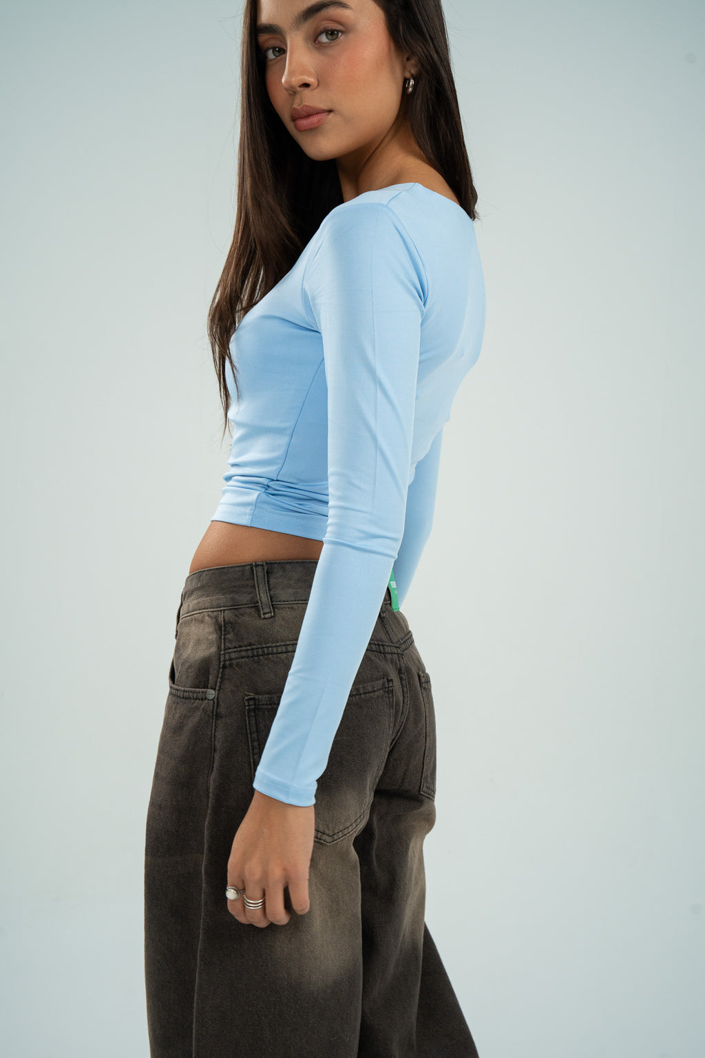 Square Neck Long Sleeve