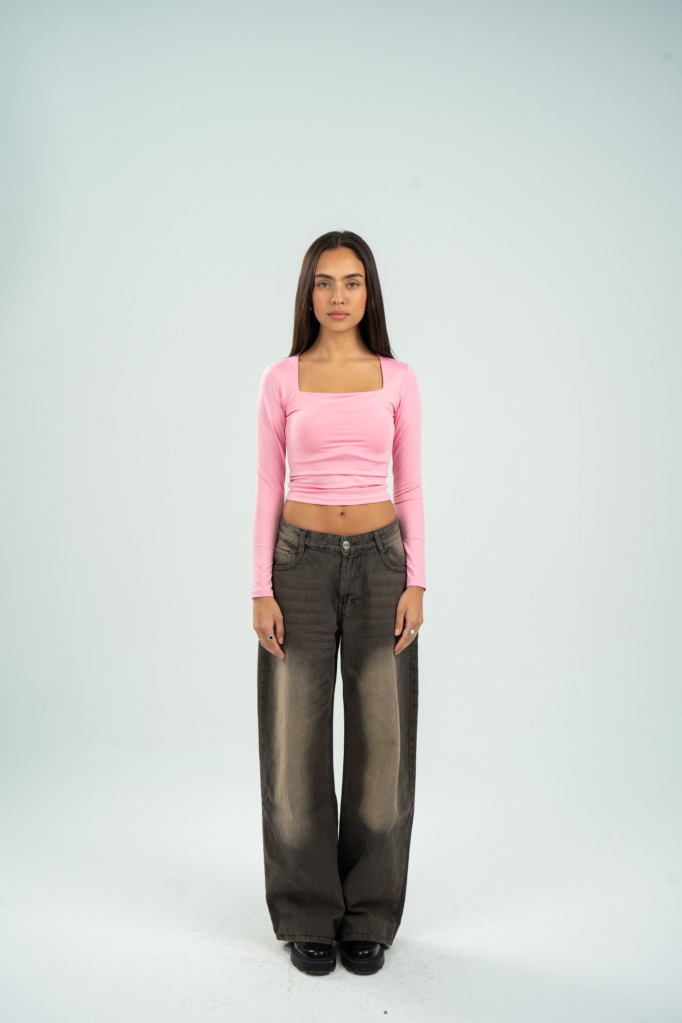 Square Neck Long Sleeve