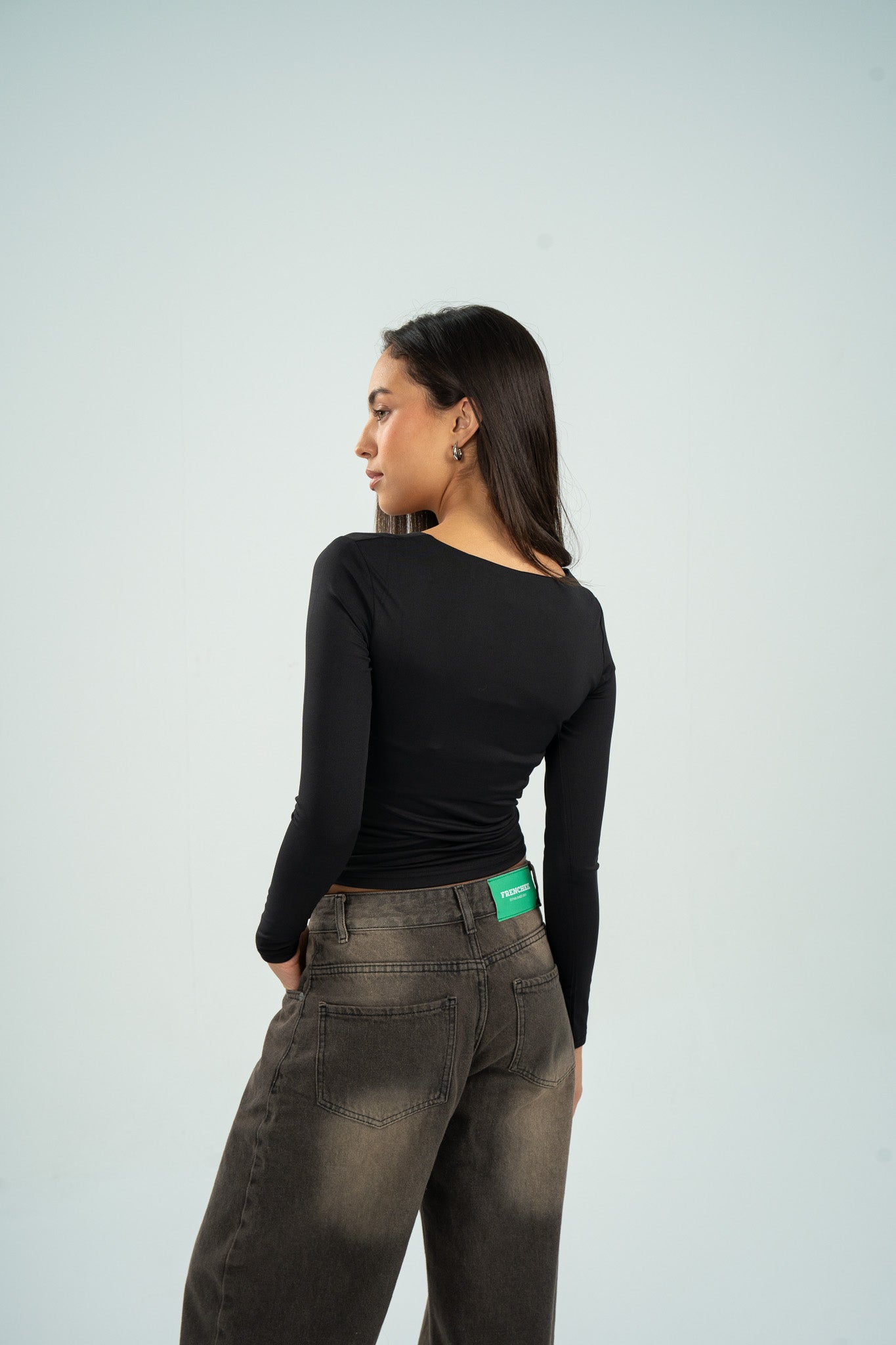 Square Neck Long Sleeve