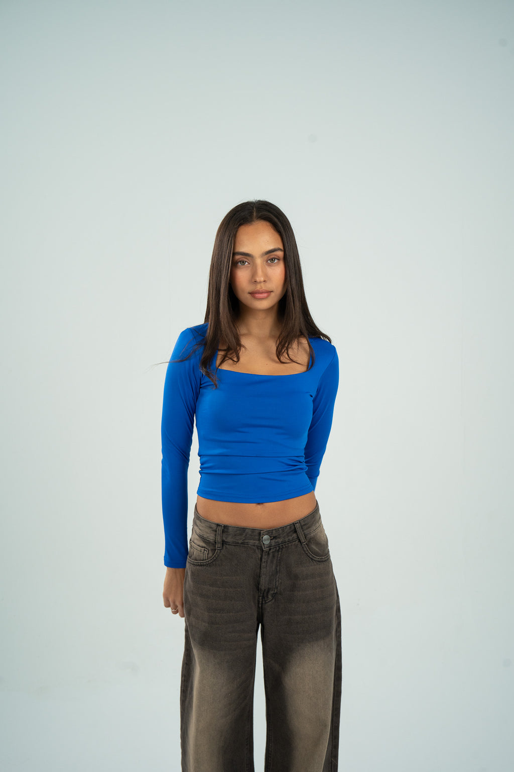 Square Neck Long Sleeve