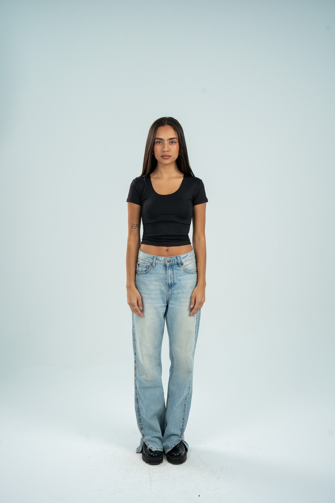 Wide Neck Short Sleeve