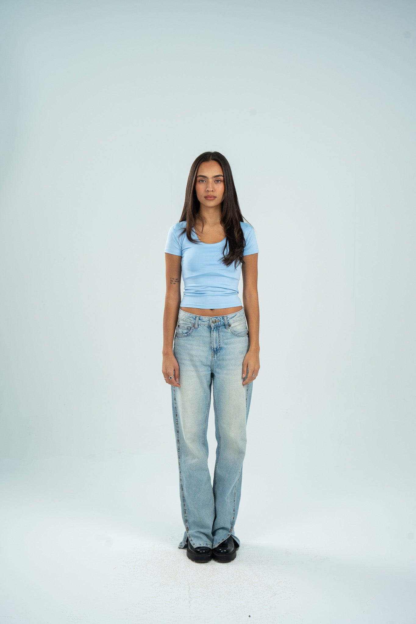 Wide Neck Short Sleeve