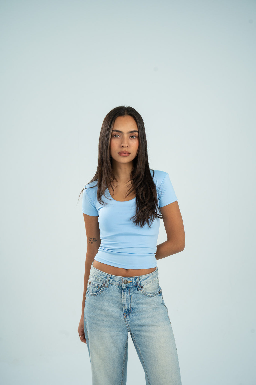 Wide Neck Short Sleeve