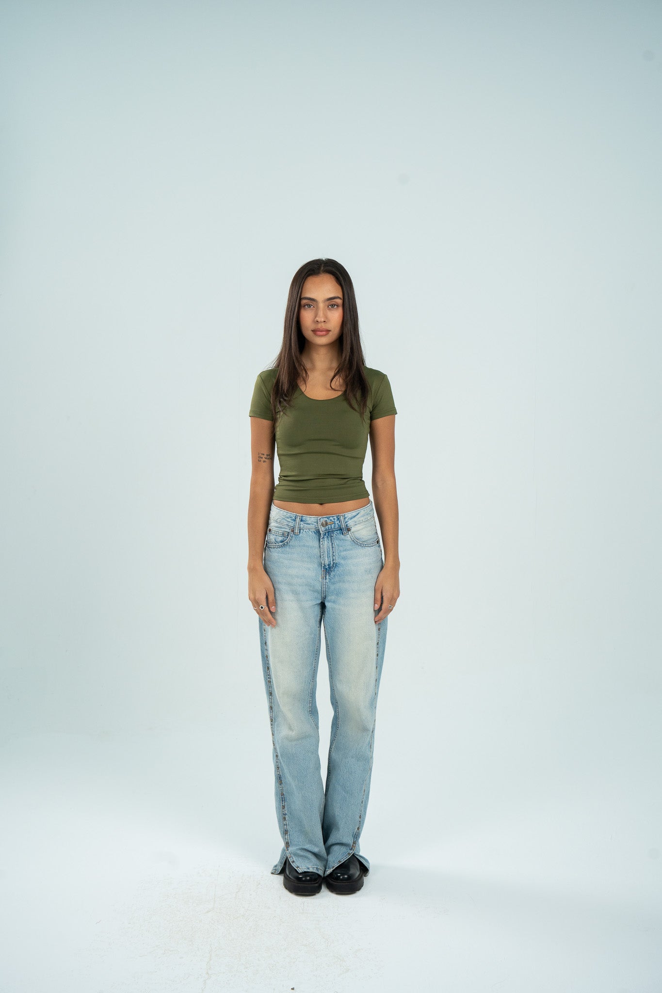Wide Neck Short Sleeve