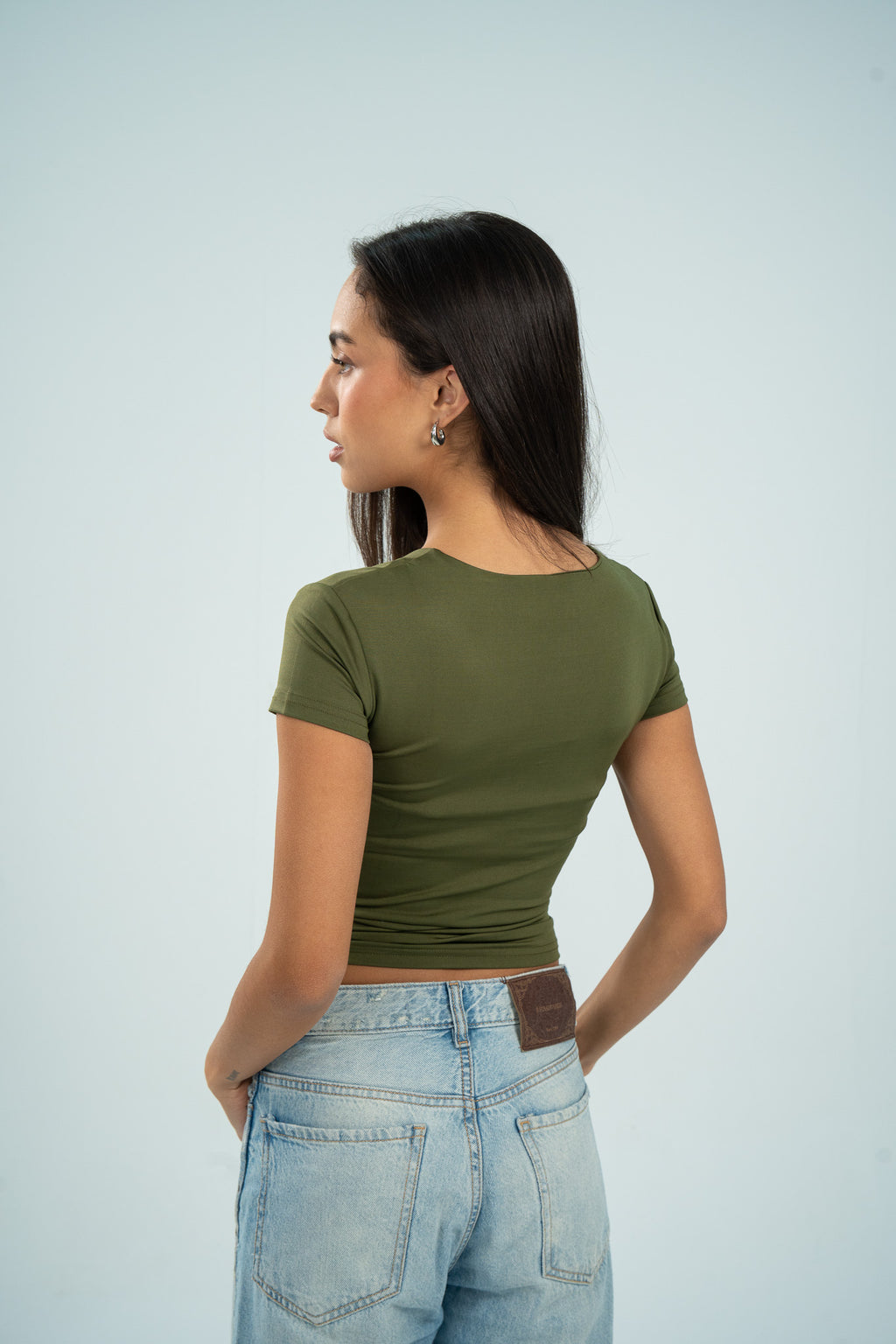 Wide Neck Short Sleeve