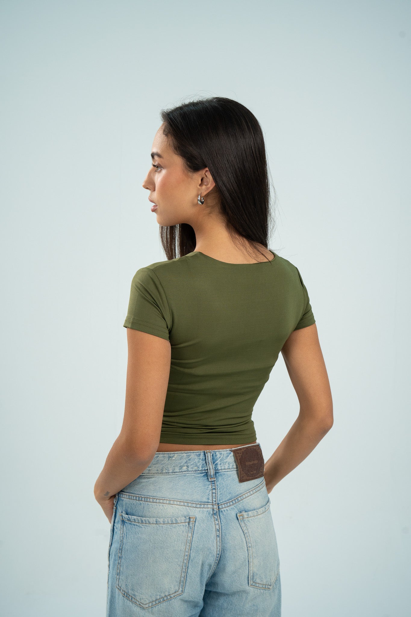 Wide Neck Short Sleeve