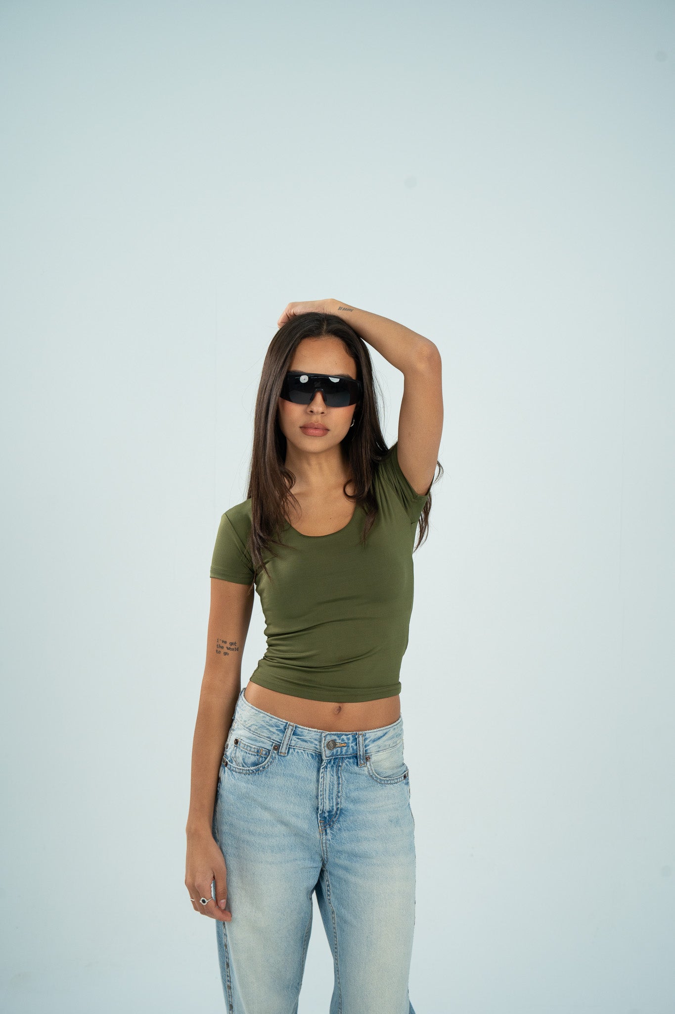 Wide Neck Short Sleeve