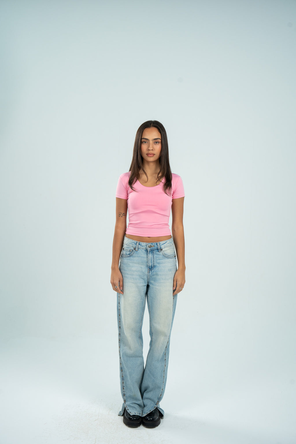 Wide Neck Short Sleeve