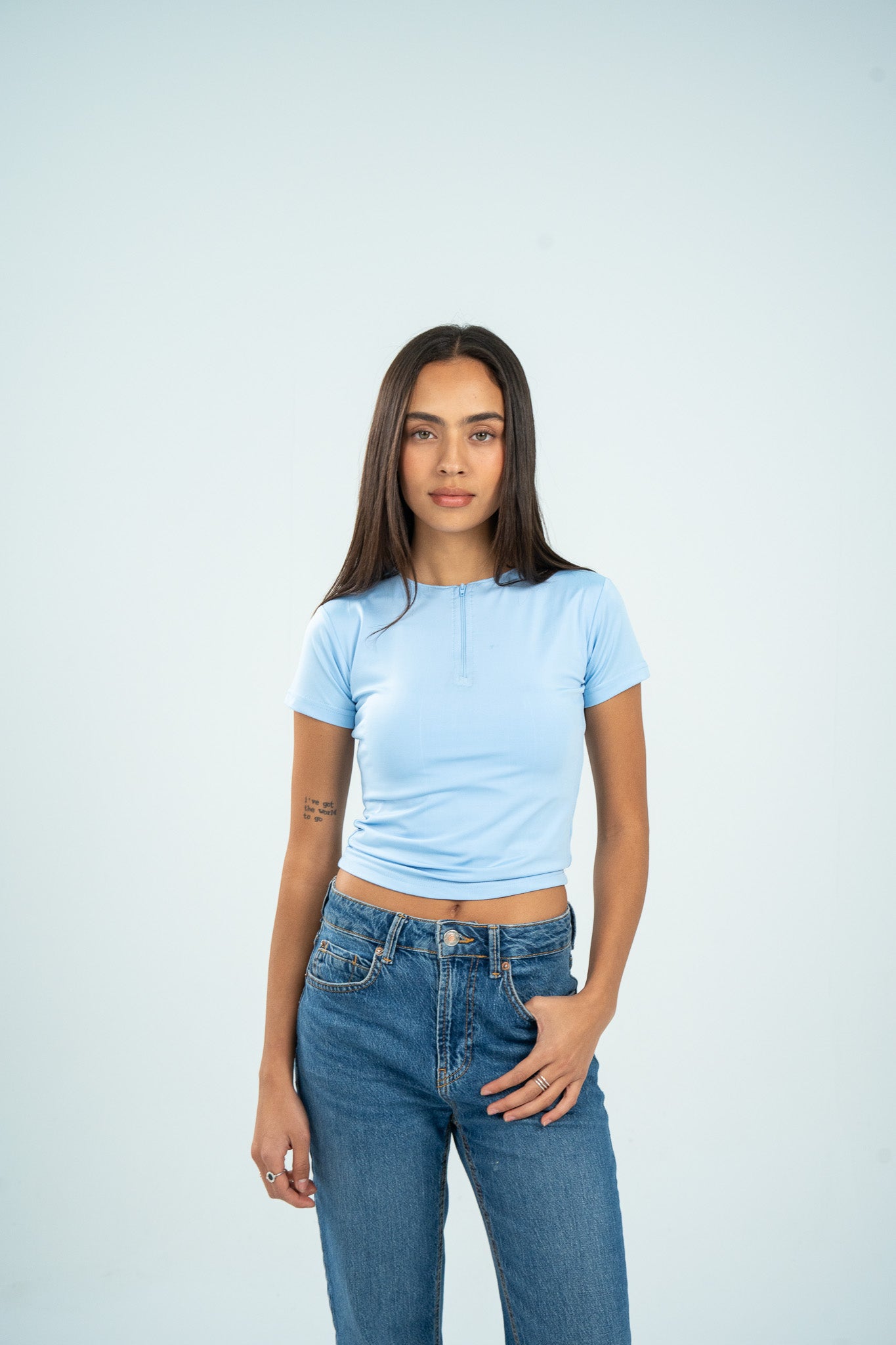 Zipper Short Sleeve