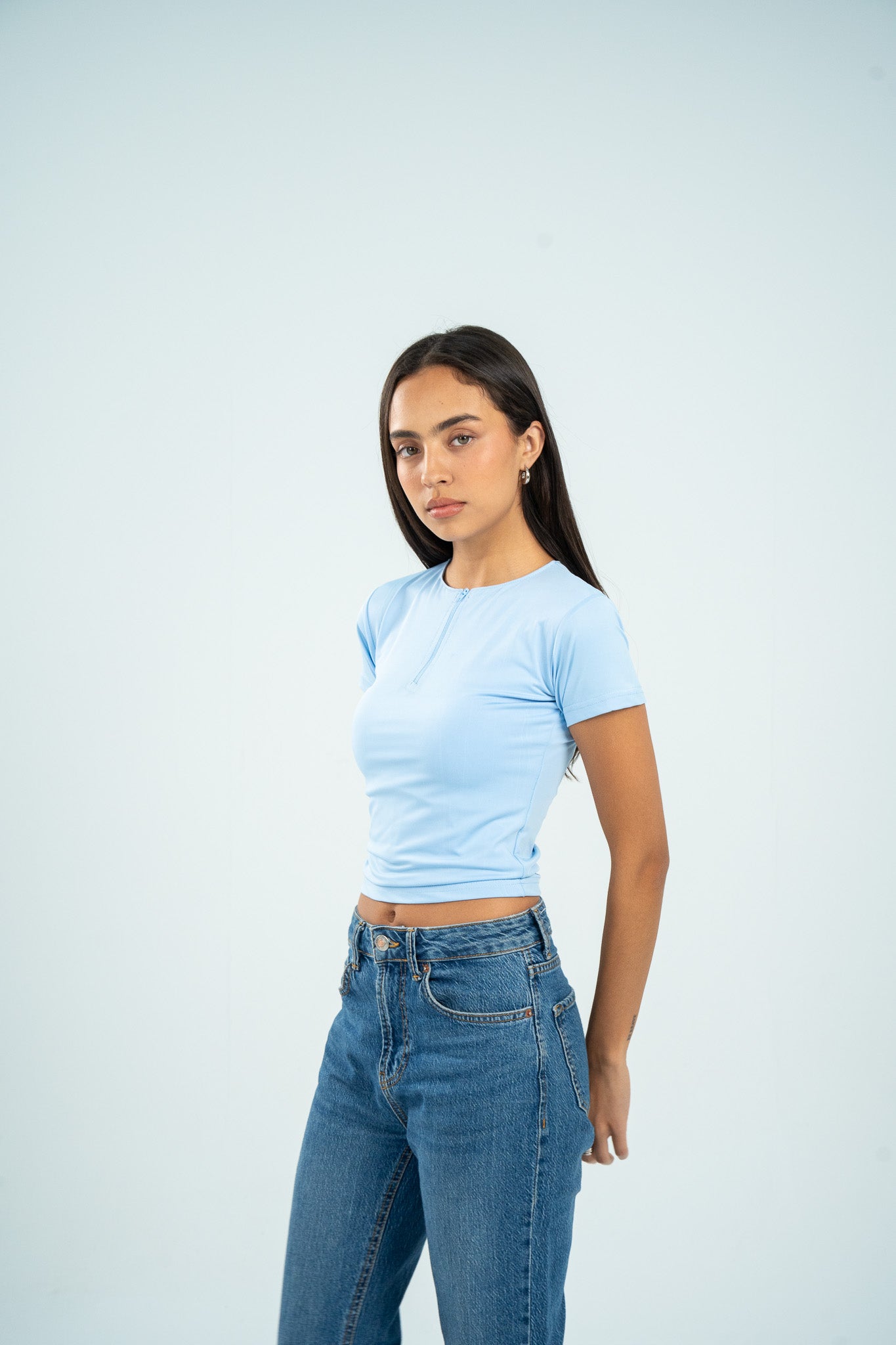Zipper Short Sleeve