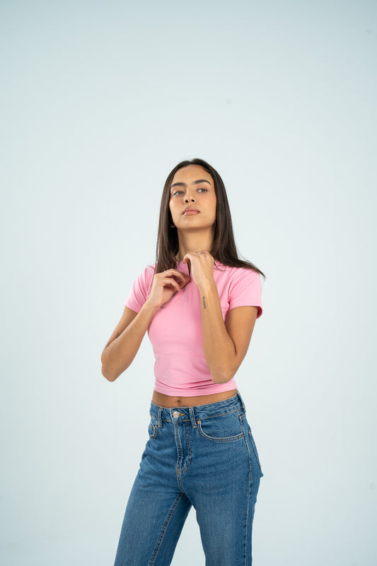 Zipper Short Sleeve