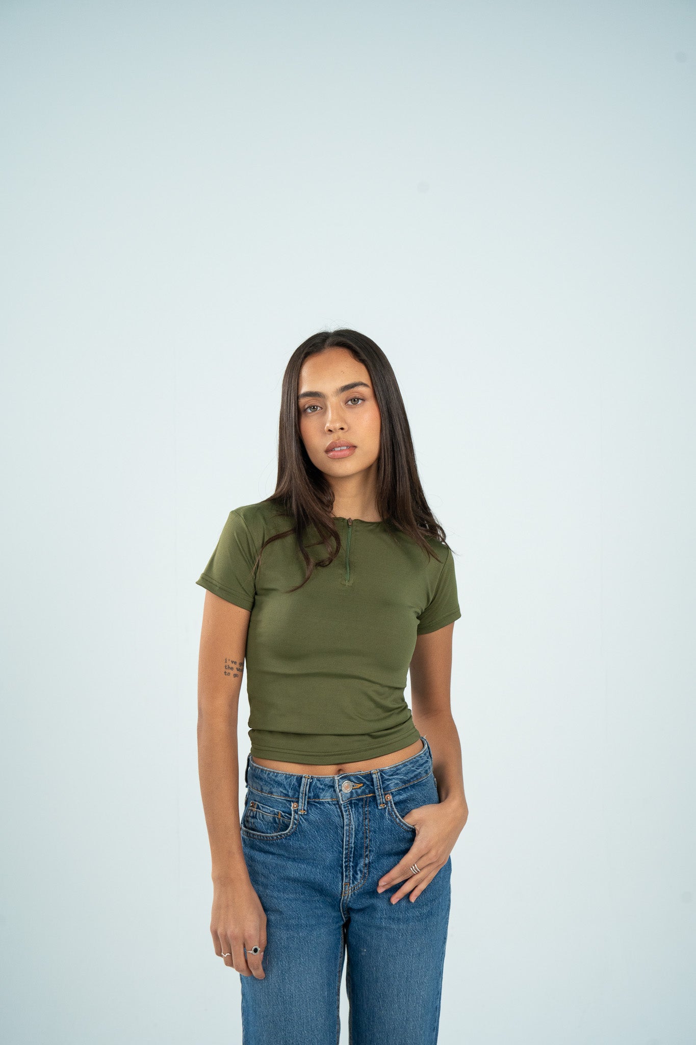 Zipper Short Sleeve