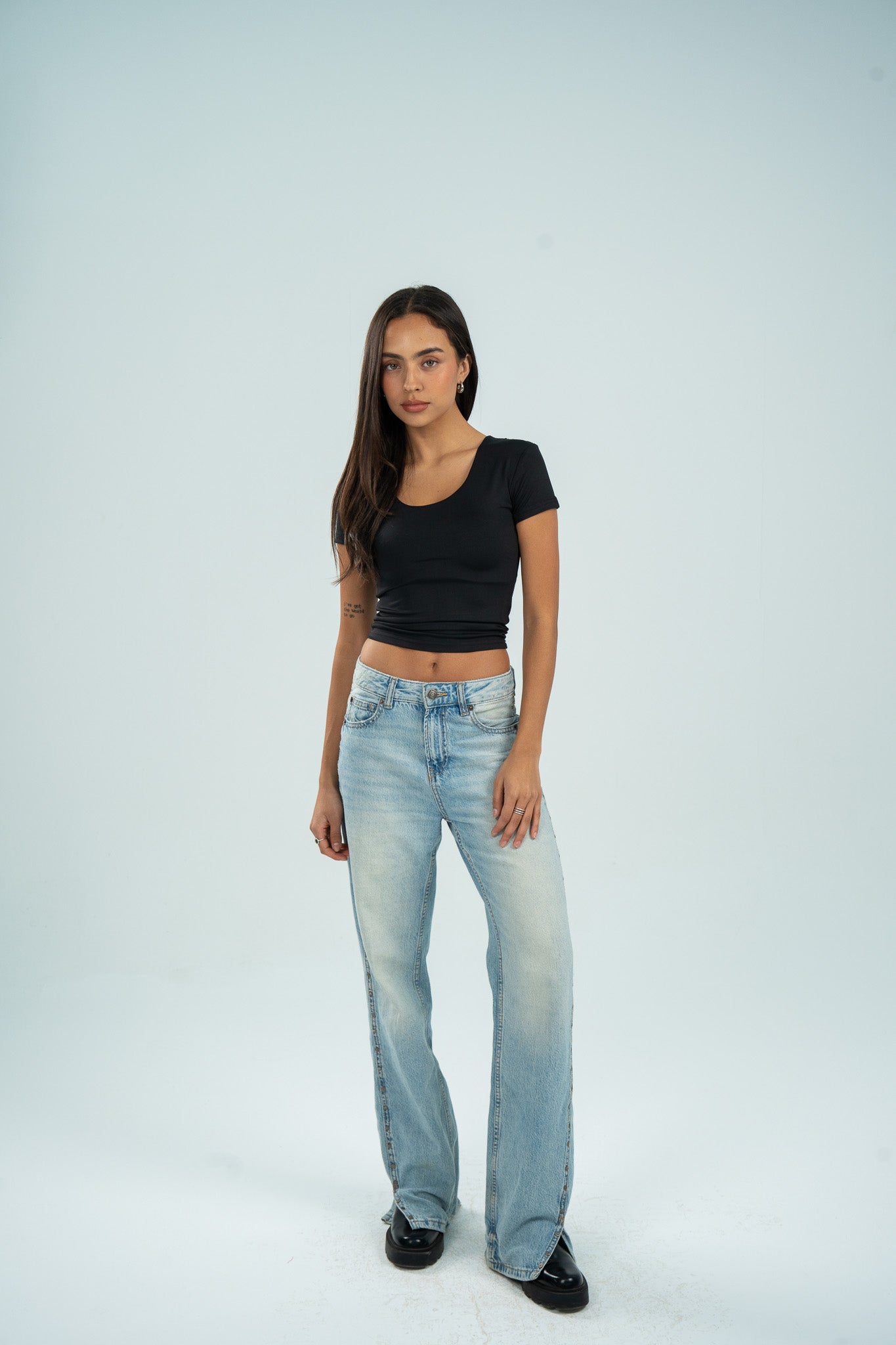 Wide Neck Short Sleeve (Cotton)