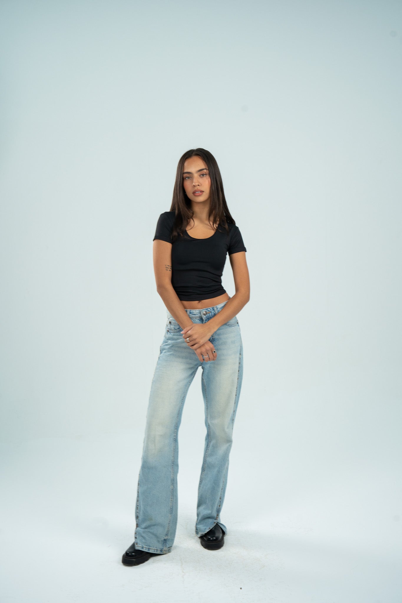 Wide Neck Short Sleeve (Cotton)