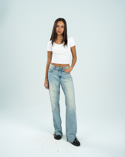 Wide Neck Short Sleeve